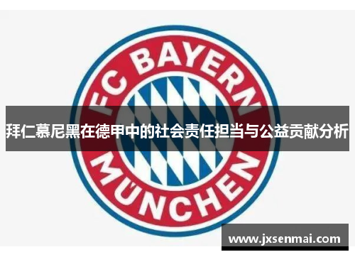 拜仁慕尼黑在德甲中的社会责任担当与公益贡献分析